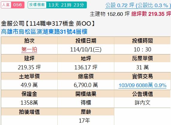 高雄鳥松別墅法拍-2