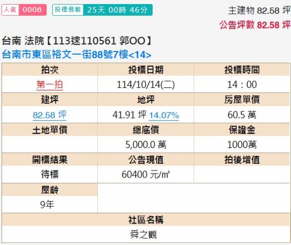台南法拍大樓-2