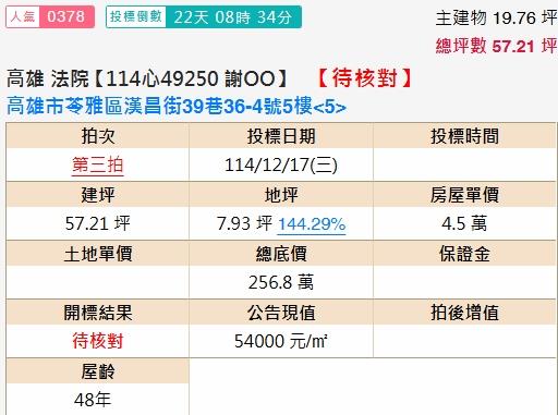 高雄公寓法拍-2