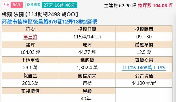 高雄楠梓法拍透天-2