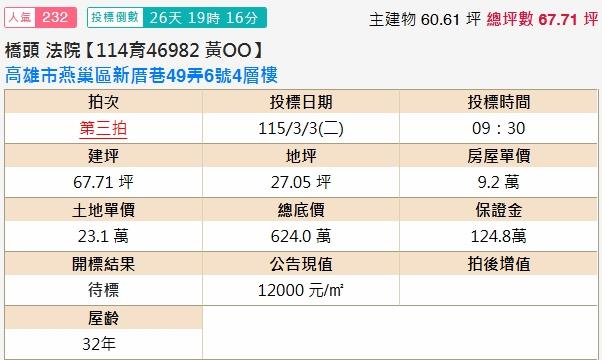高雄法拍透天-2