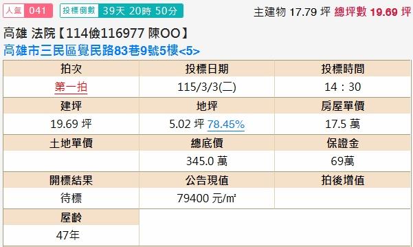 三民區公寓法拍-2