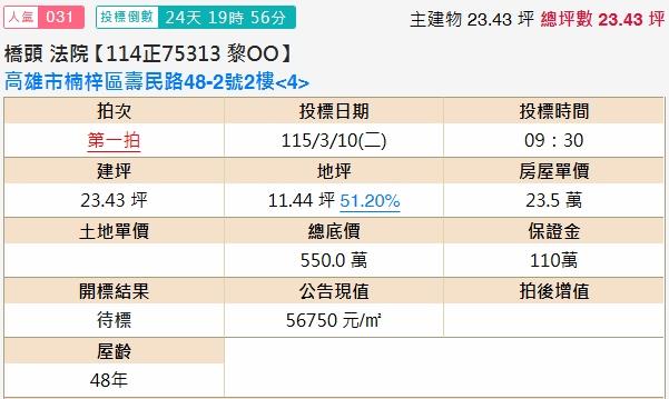 高雄法拍公寓-2