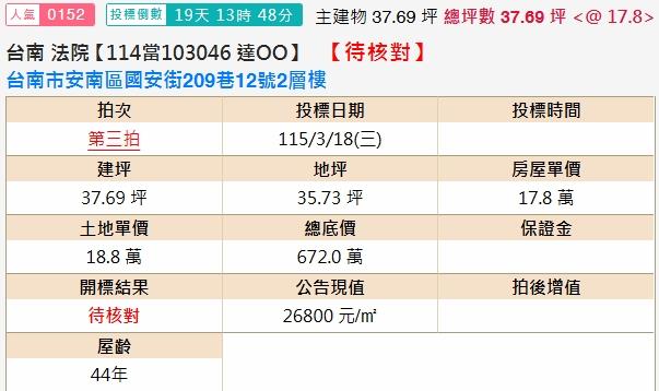 台南安南透天法拍-2