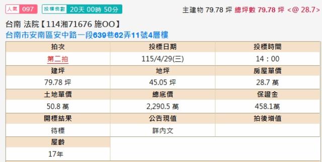 台南安南透天拍賣-2