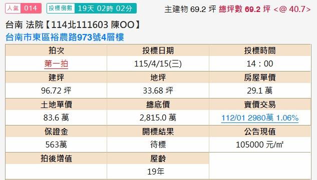 東區透天法拍-2