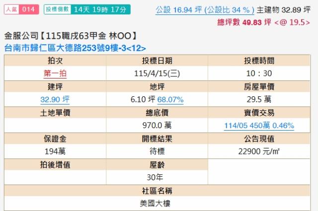 台南歸仁法拍大樓-2