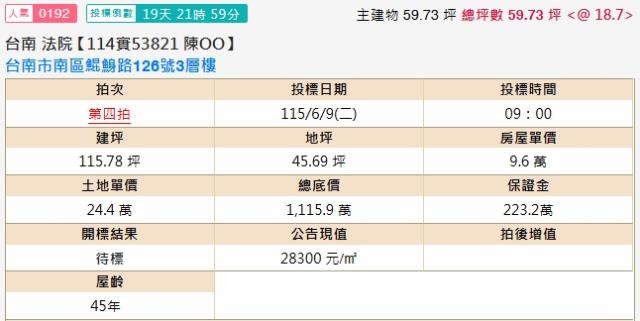 台南公寓法拍-2
