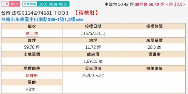 台南永康店面法拍-2