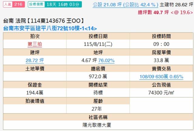台南法拍大樓-2