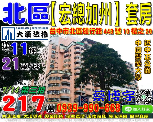 北區宏總加州法拍套房