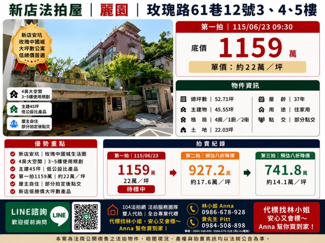 新北新店公寓法拍-1