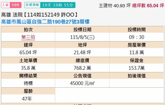 鳳山法拍透天-2