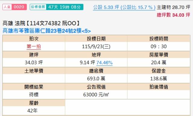 苓雅公寓法拍-2