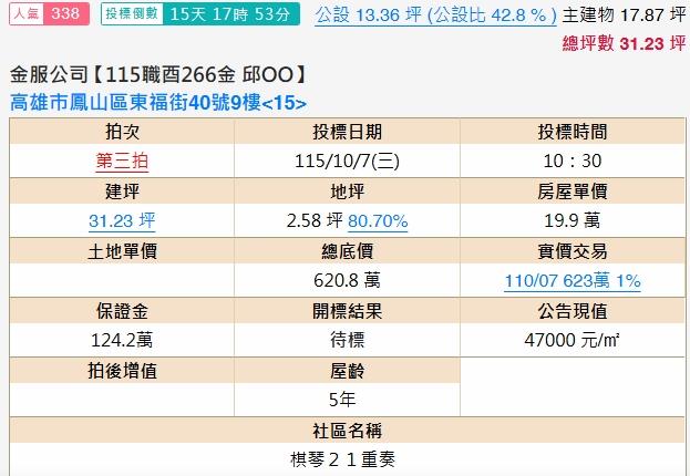 鳳山法拍大樓-2