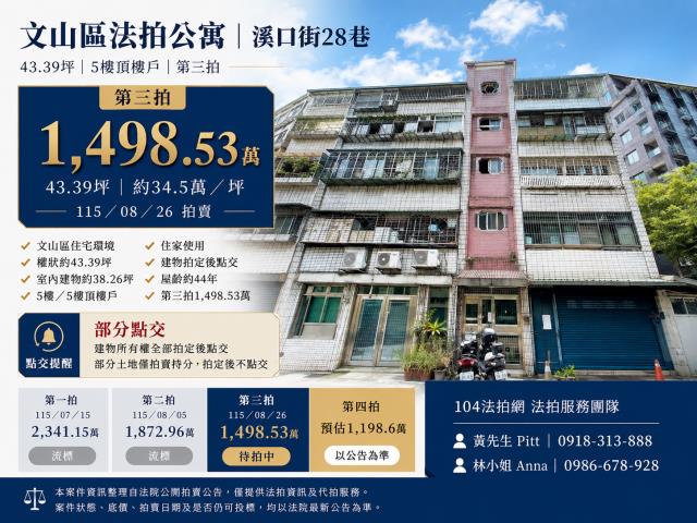 台北文山區法拍公寓-1