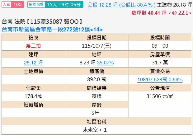 台南新營法拍大樓-2