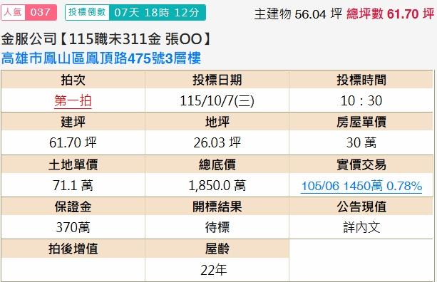 高雄拍賣透天-2