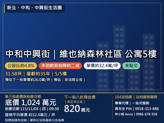 新北中和法拍公寓-1