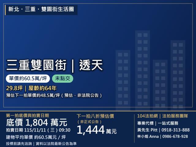 新北三重法拍透天-1